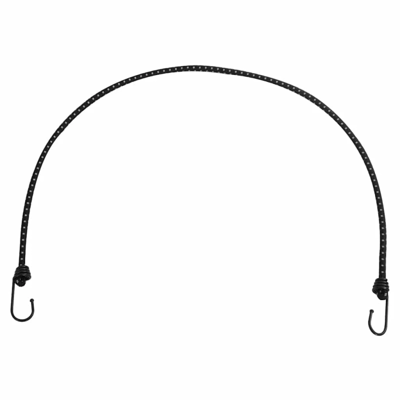 vidaXL gumijas auklas ar āķiem, atstarojošas, 10 gab., 100 cm