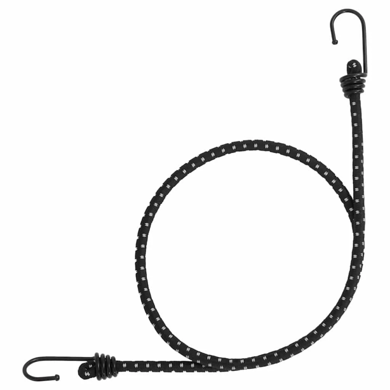 vidaXL gumijas auklas ar āķiem, atstarojošas, 50 gab., 100 cm