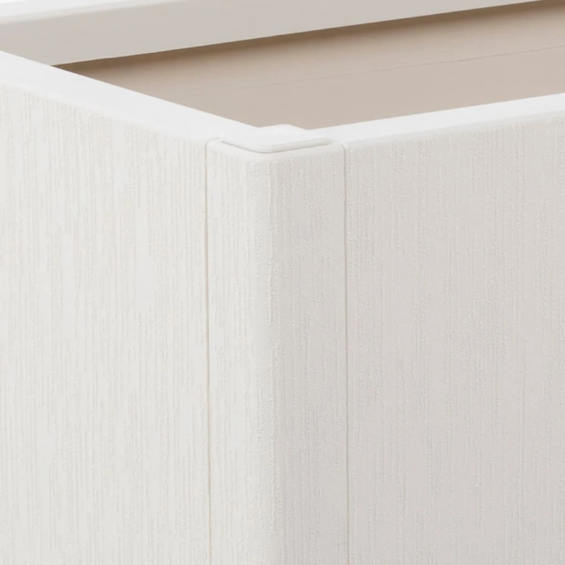 vidaXL dārza puķu kaste, balta, 80x36x35 cm, PP