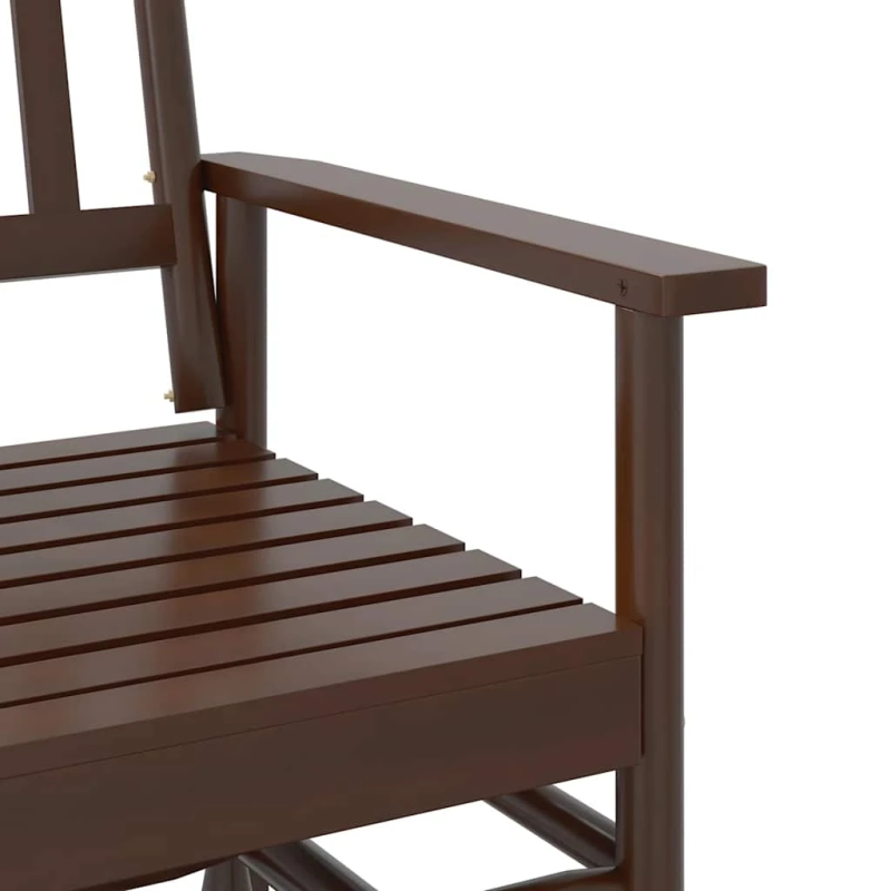 vidaXL šūpuļsols, brūns, 118x70x104,5 cm, papeles masīvkoks