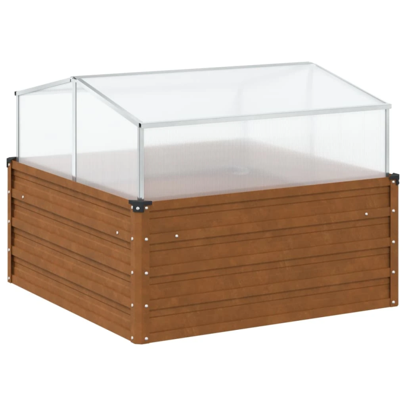 vidaXL dārza stādītājs ar Green House laikapstākļiem izturīgu tēraudu