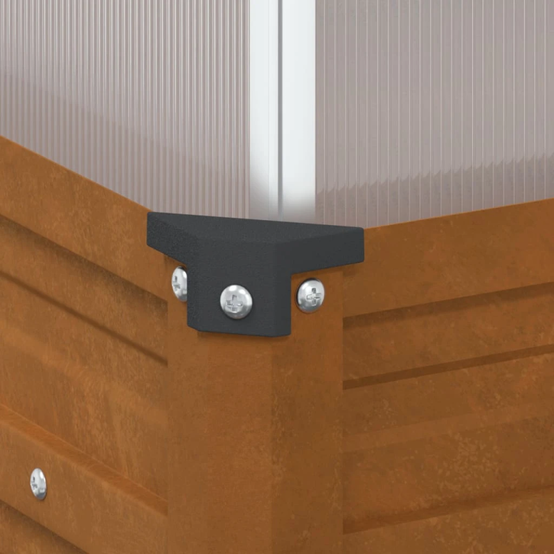 vidaXL dārza stādītājs ar Green House laikapstākļiem izturīgu tēraudu