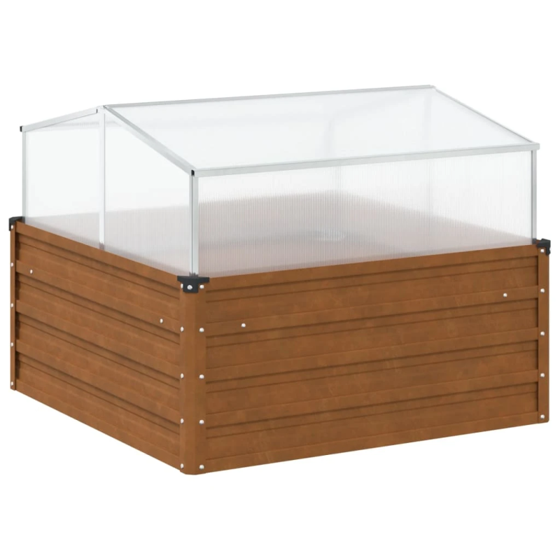 vidaXL dārza stādītājs ar Green House laikapstākļiem izturīgu tēraudu