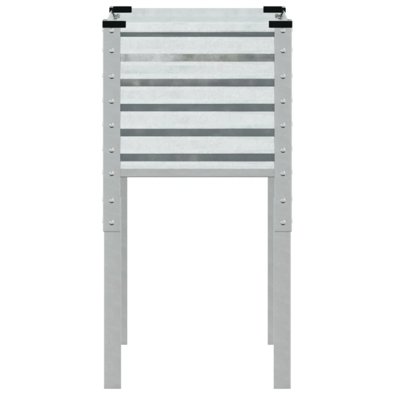 vidaXL dārza puķu kaste, 45x45x88 cm, cinkots tērauds