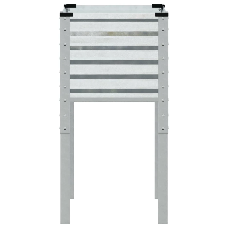 vidaXL dārza puķu kaste, 45x45x88 cm, cinkots tērauds