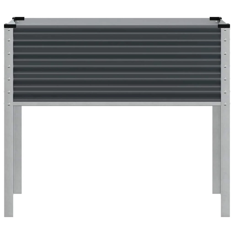 vidaXL dārza puķu kaste, antracīta krāsā, 100x45x90 cm, tērauds