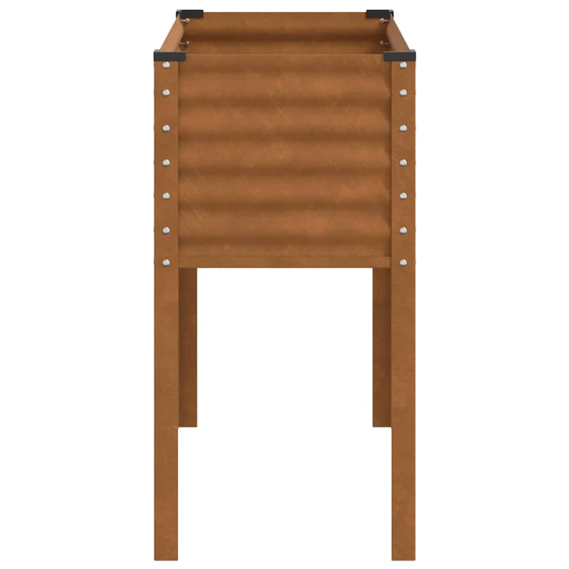 vidaXL dārza puķu kaste, 100x45x90 cm, atmosfēras izturīgs tērauds