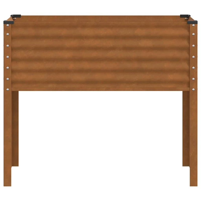 vidaXL dārza puķu kaste, 100x45x90 cm, atmosfēras izturīgs tērauds