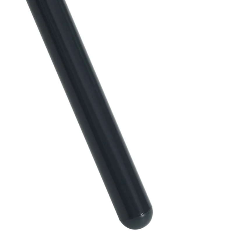 vidaXL terases galds, apaļš, pelēks, DIA80x72,5 cm, tērauds