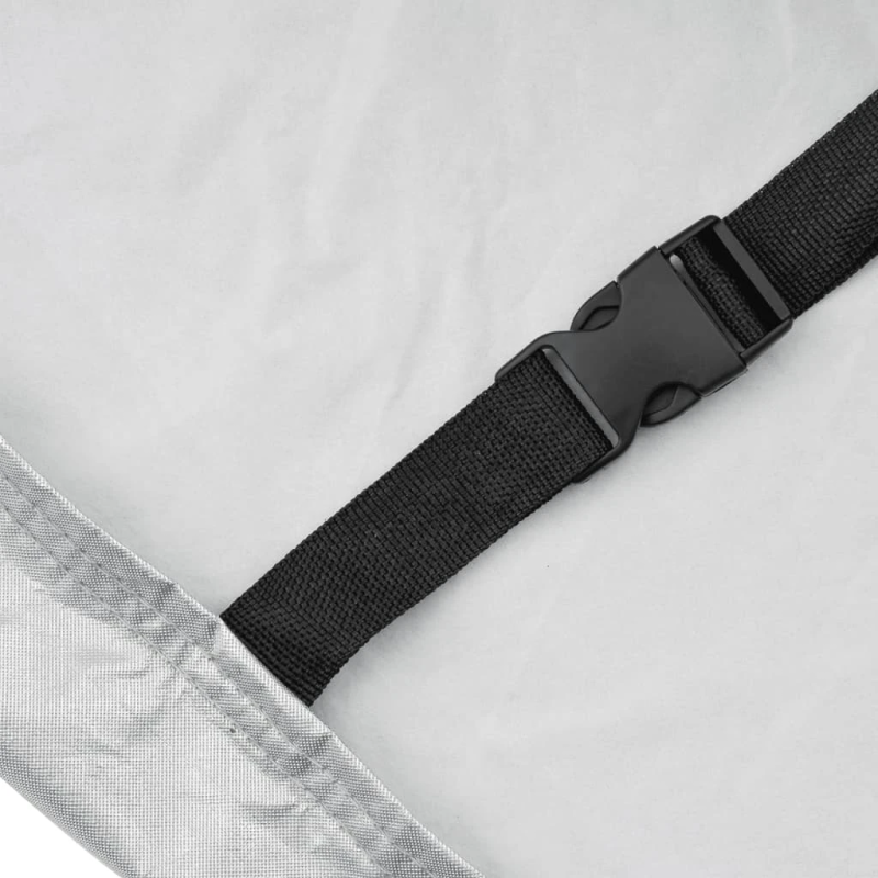 vidaXL automašīnas pārsegs sedanam, pilns, sudrabs, M PEVA