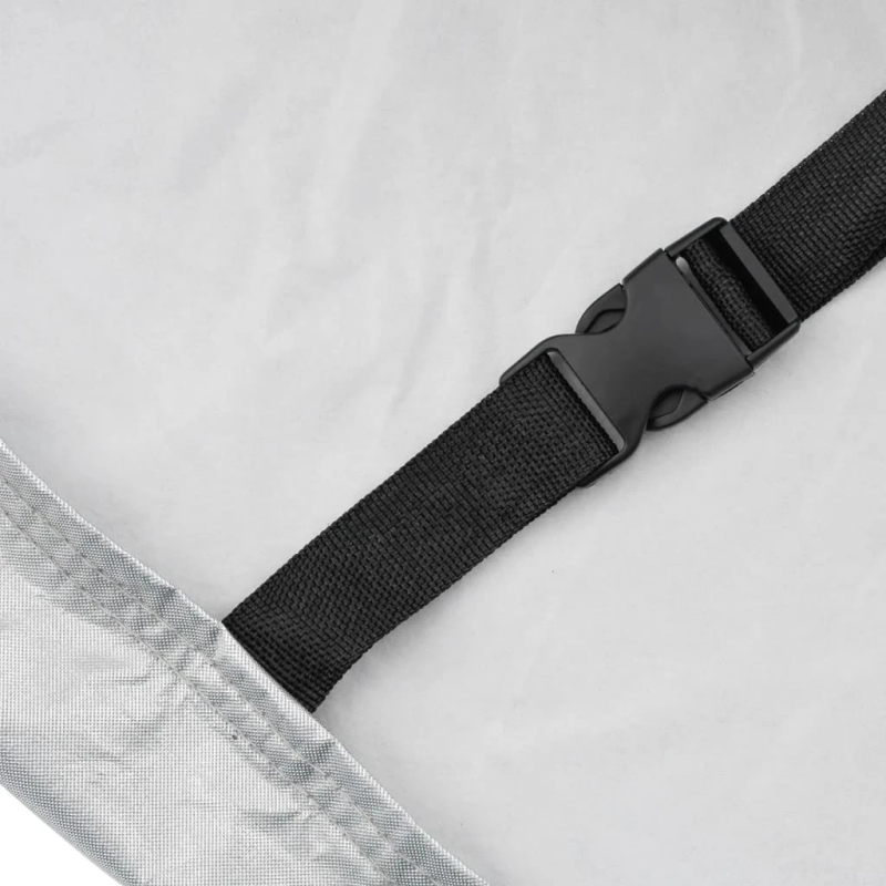 vidaXL automašīnas pārsegs sedanam, pilns, sudrabs, L PEVA