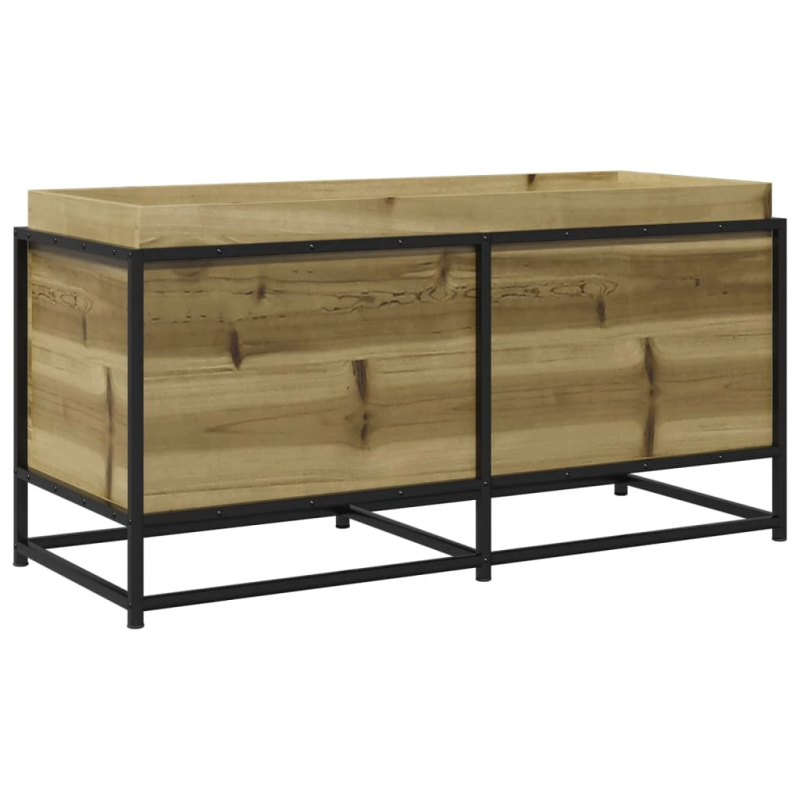 vidaXL dārza puķu kaste, 100x40x50 cm, impregnēts priedes koks