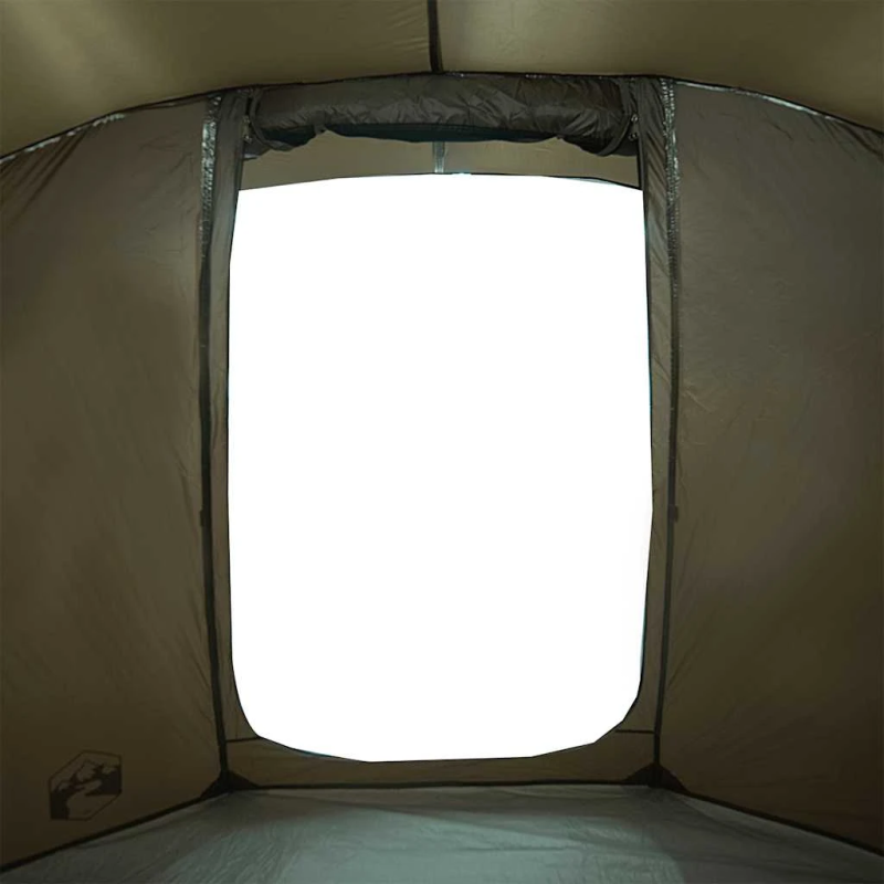 vidaXL makšķernieku telts 4 personām, brūna, ūdensnecaurlaidīga