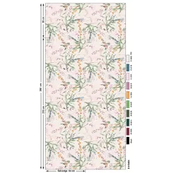 Patalynės užvalkalų komplektas Domoletti Percale Petal Symphony, rožinė sp., 140 x 200 cm