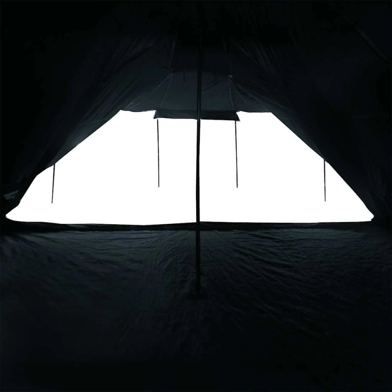 vidaXL kempinga telts 8 personām, balta, ūdensnecaurlaidīga, audums