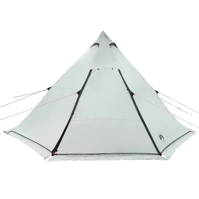 vidaXL kempinga telts 8 personām, balta, ūdensnecaurlaidīga, audums