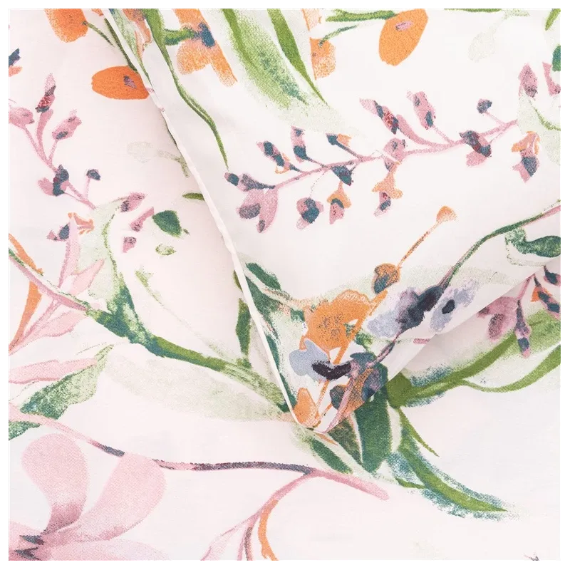 Gultas veļas komplekts Domoletti Percale Petal Symphony, rozā, 140 x 200 cm