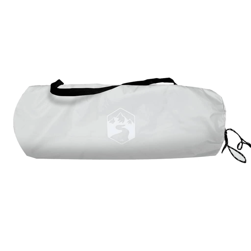 vidaXL pludmales telts 3 personām, pelēka, ūdensnecaurlaidīga