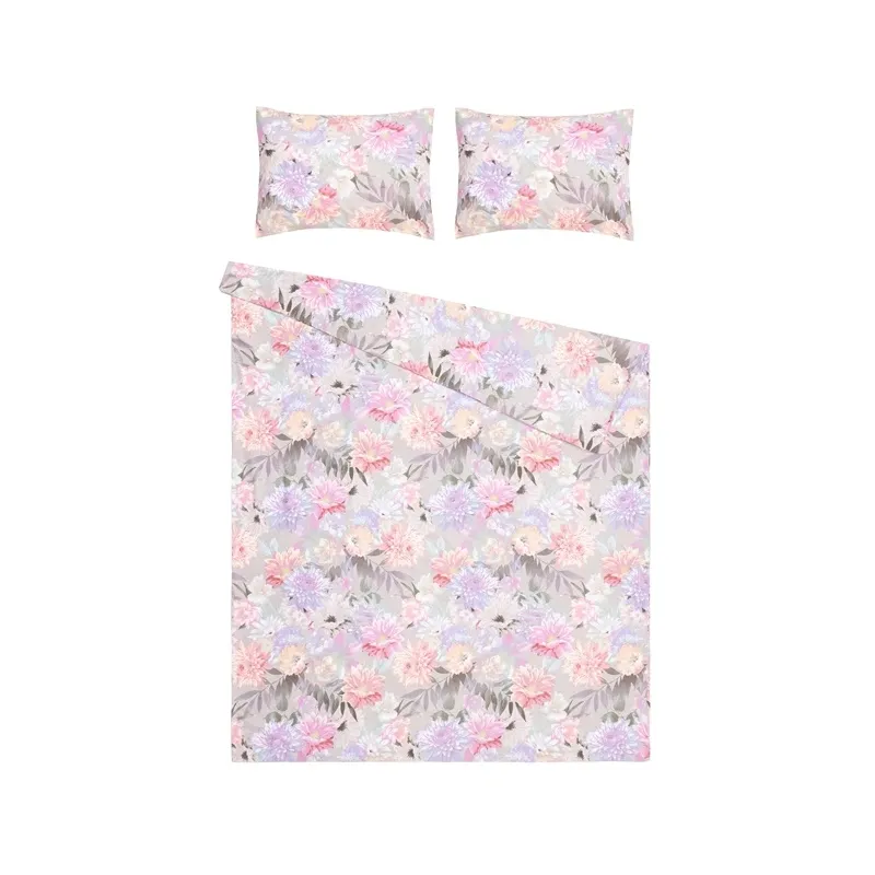 Gultas veļas komplekts Domoletti Percale Blush Spring, rozā, 200 x 220 cm