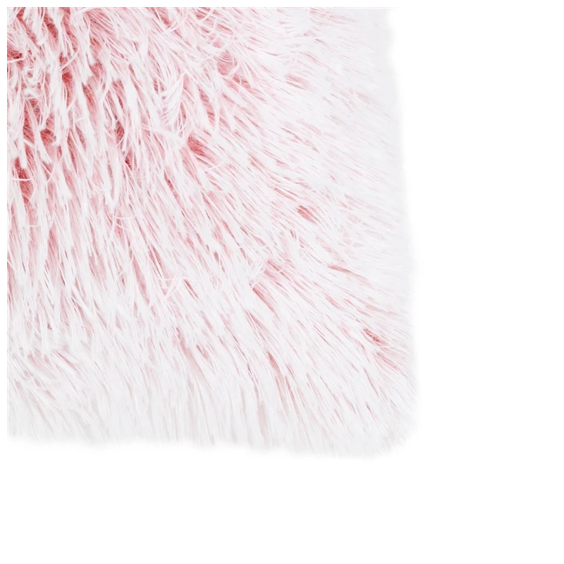 Pleds garspalvas col 6 rozā 130x180cm