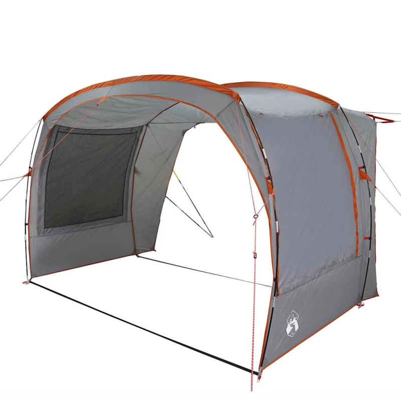 vidaXL auto telts pelēka un oranža ūdensizturīga