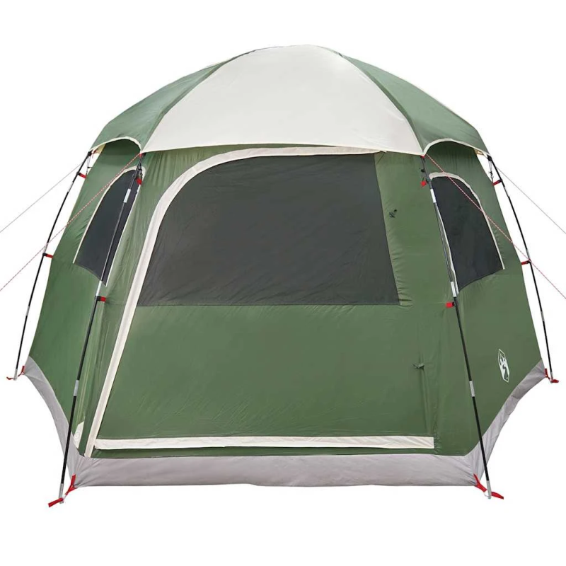 vidaXL Ģimenes telts Igloo 6-personu zaļa ūdensizturīga