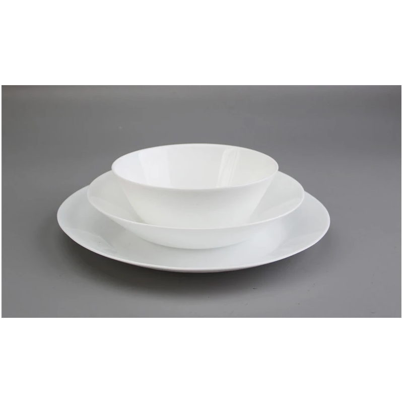 Šķīvis pusdienu plakans 25.4cm balts