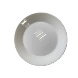 Taldrik magustoidu Okko, 17.8 cm x 17.8 cm, valge v.