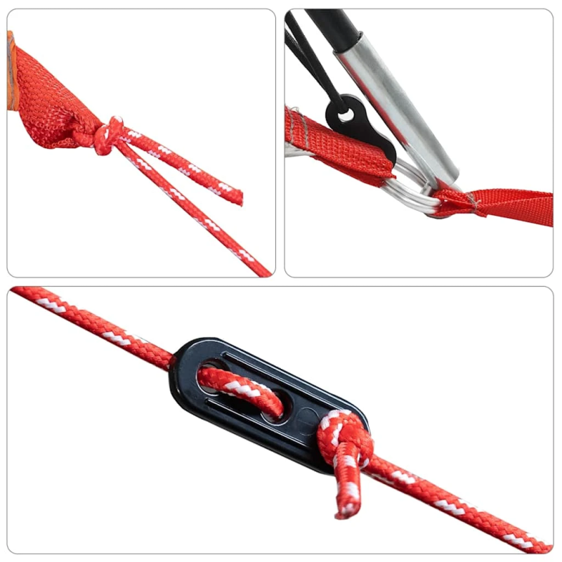 vidaXL ģimenes telts, tuneļa, 6 personām, zaļa, ūdensnecaurlaidīga