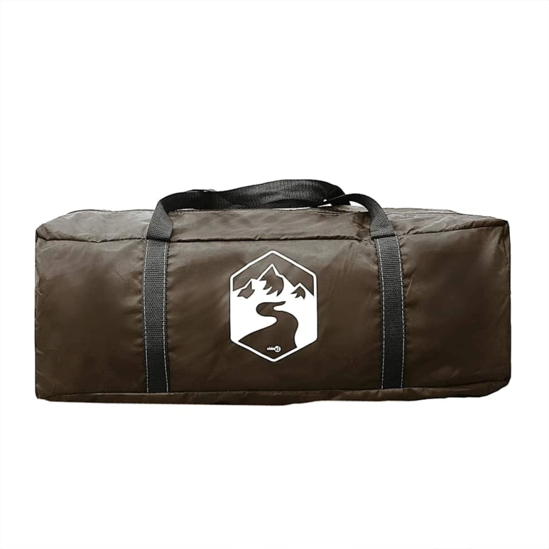 vidaXL ģimenes telts, tuneļa, 6 personām, brūna, ūdensnecaurlaidīga