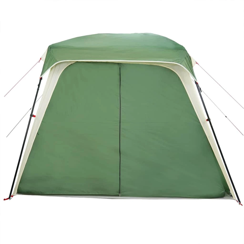 vidaXL kempinga telts ar verandu kupolu 5 personām, zaļa ūdensizturīga