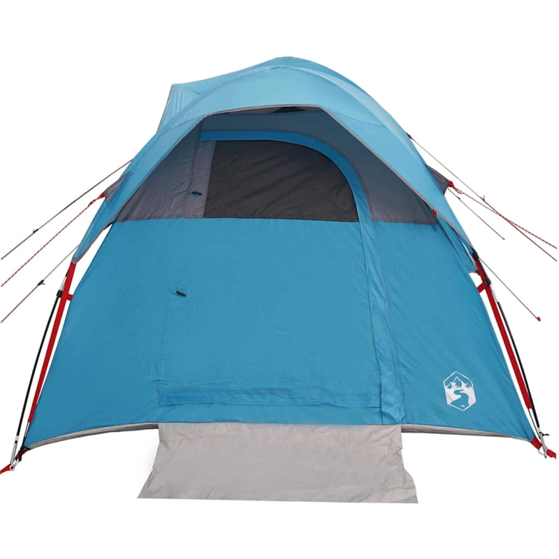 vidaXL kempinga telts 5 personām, zila, ūdensnecaurlaidīga