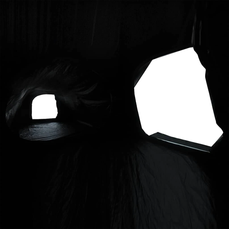 vidaXL kempinga telts 5 personām, balta, ūdensnecaurlaidīga, audums