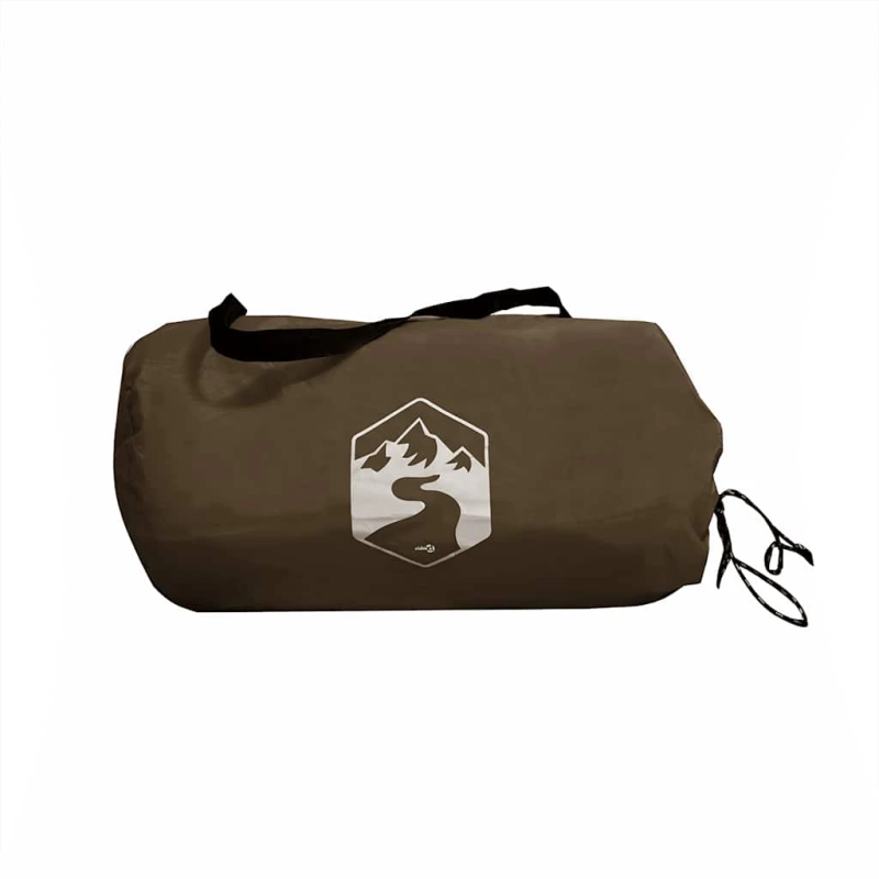 vidaXL kempinga tents, brūna, 366x306 cm, ūdensizturīga