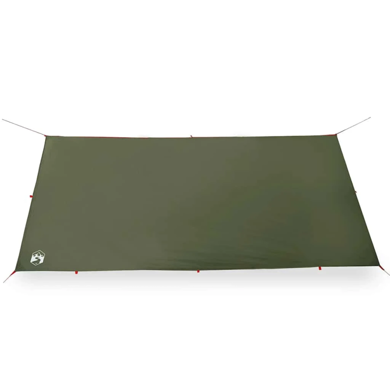 vidaXL kempinga tents, olīvu zaļa, 406x306 cm, ūdensizturīga