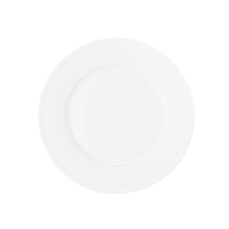 Šķīvis pusdienu 25.4cm apaļš balts