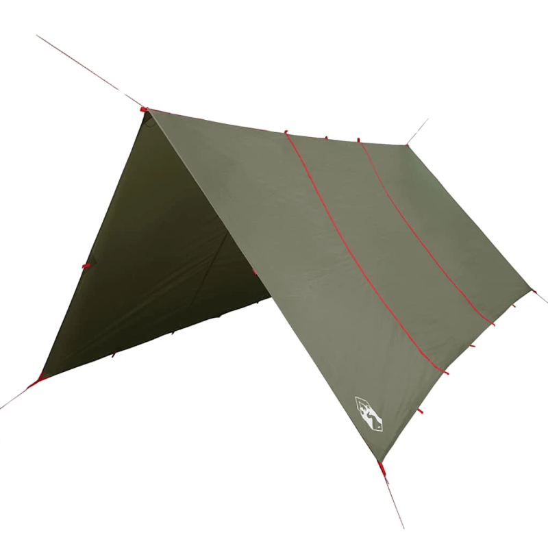 vidaXL kempinga tents, olīvu zaļa, 451x420 cm, ūdensizturīga