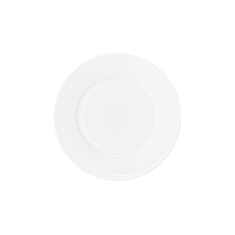 Šķīvis pusdienu 20.3cm apaļš balts