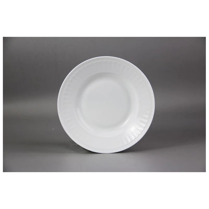 Šķīvis pusdienu 20.3cm apaļš balts