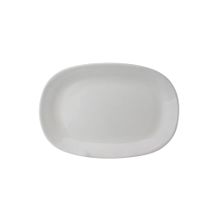 Šķīvis kvadrātv. ovāls 23.4cm balts