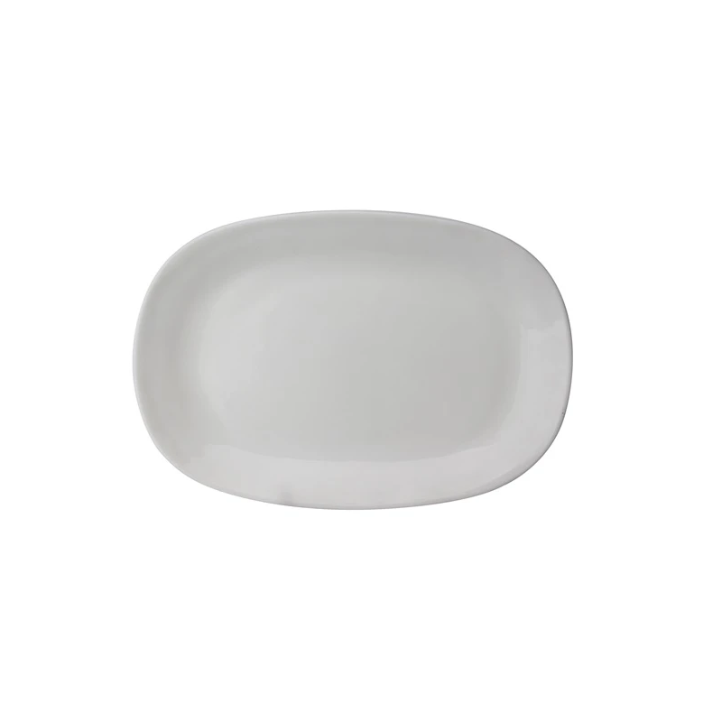 Šķīvis kvadrātv. ovāls 23.4cm balts