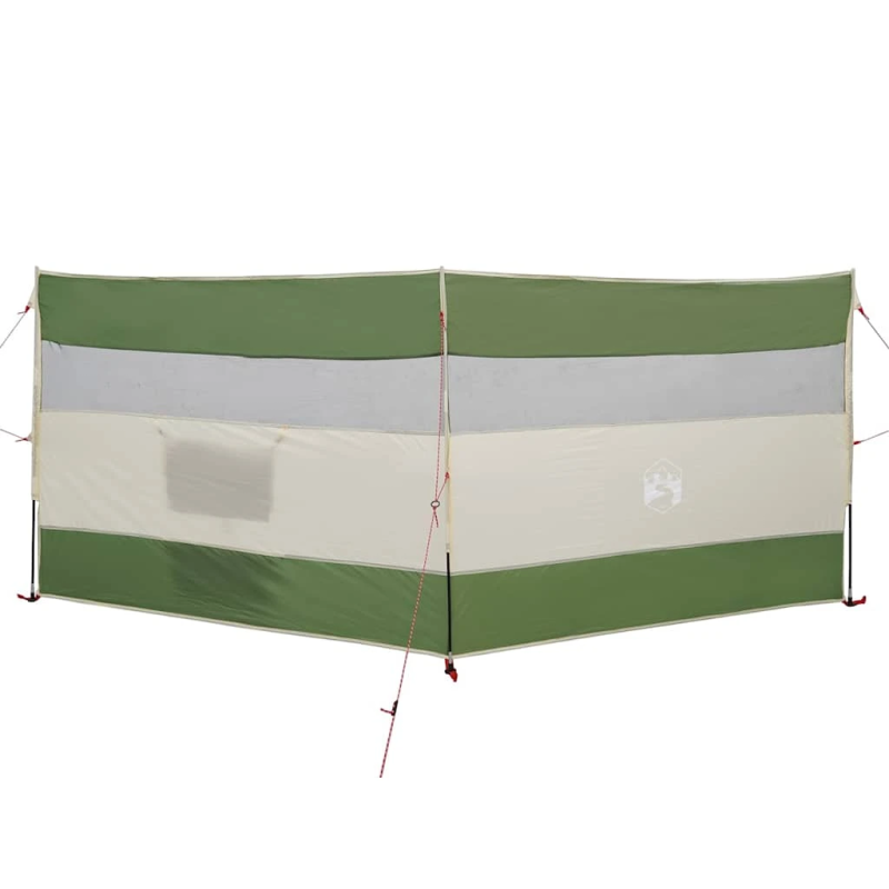 vidaXL Camping Windbreak Green 340x130 cm Ūdensizturīgs
