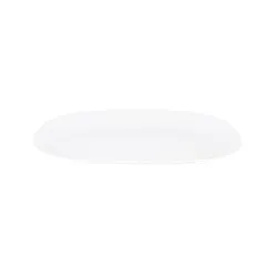 Plate square oval 34.3cm white