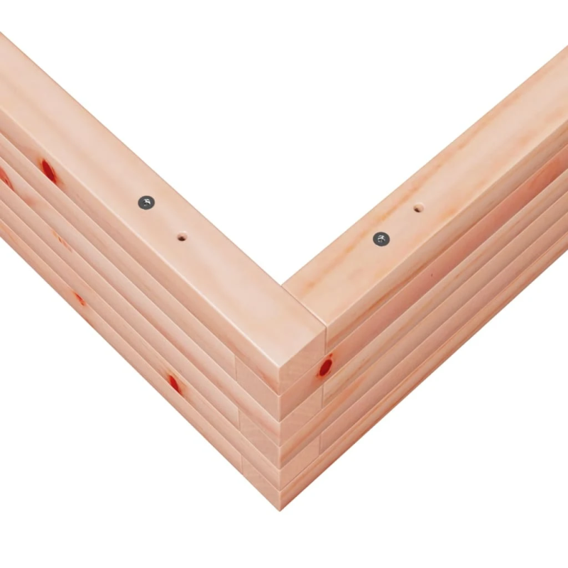 vidaXL dārza puķu kaste, 100x100x23 cm, Duglasa egles masīvkoks