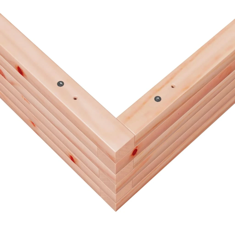 vidaXL dārza puķu kaste, 110x110x23 cm, Duglasa egles masīvkoks