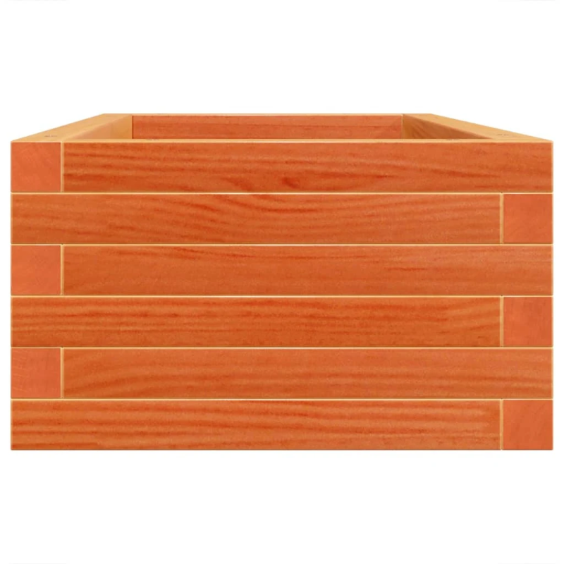 vidaXL dārza puķu kaste, vaska brūnas, 90x40x23 cm priedes masīvkoks
