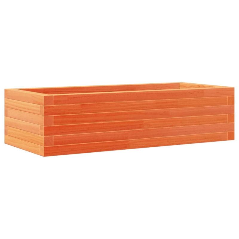 vidaXL dārza puķu kaste, vaska brūnas, 90x40x23 cm priedes masīvkoks