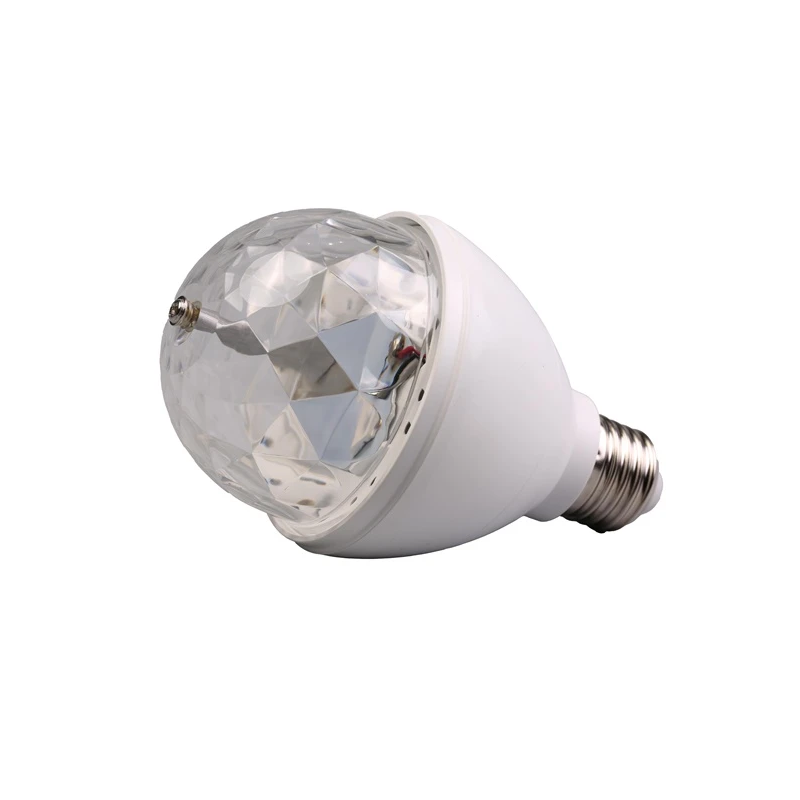 Lampiņa disco led e27 3w rgb ip20