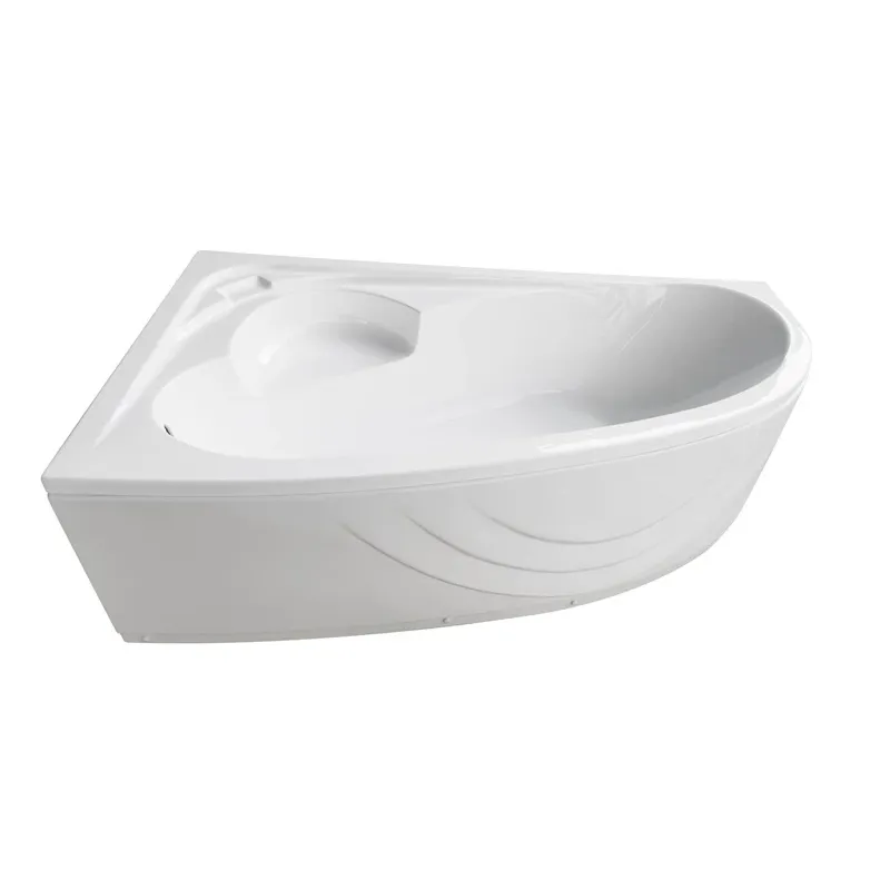 Vanna, stūra Thema Lux Thema ACB150100L, 150 cm x 100 cm x 55 cm, kreisā, balta