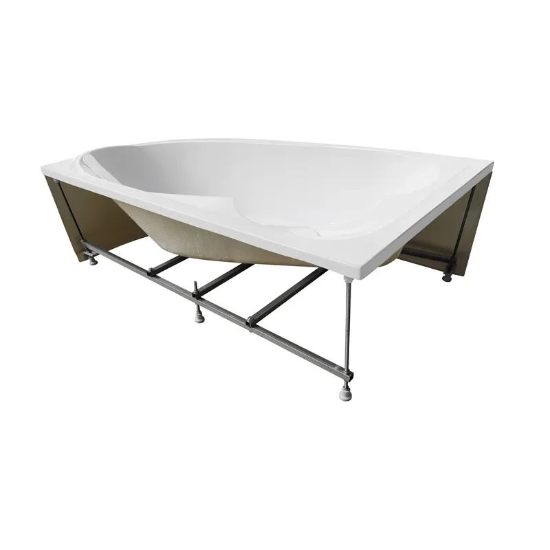 Vanna, stūra Thema Lux Thema ACB170100L, 170 cm x 100 cm x 55 cm, kreisā, balta